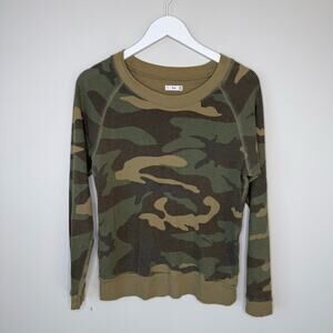 Aritzia Tna | Camo Print Thermal Long Sleeve Top Size XS